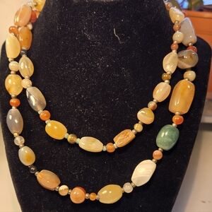 Natural Multi-Stone Beaded Necklace